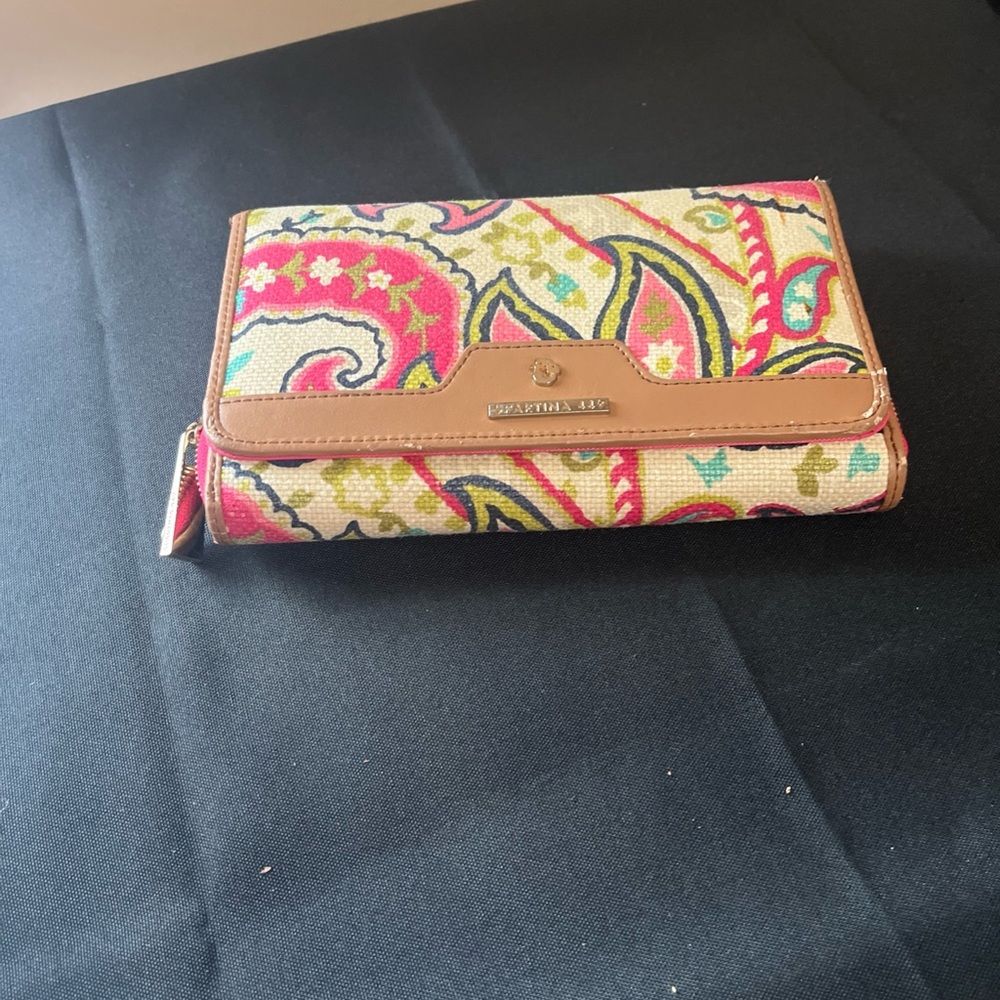 Spartina 449 Colorful Floral Snap Wallet - Pre-owned